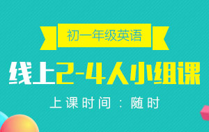 初一年級(jí)英語線上2-4人小組課