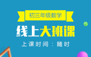 初三年級(jí)數(shù)學(xué)線上10人大班課